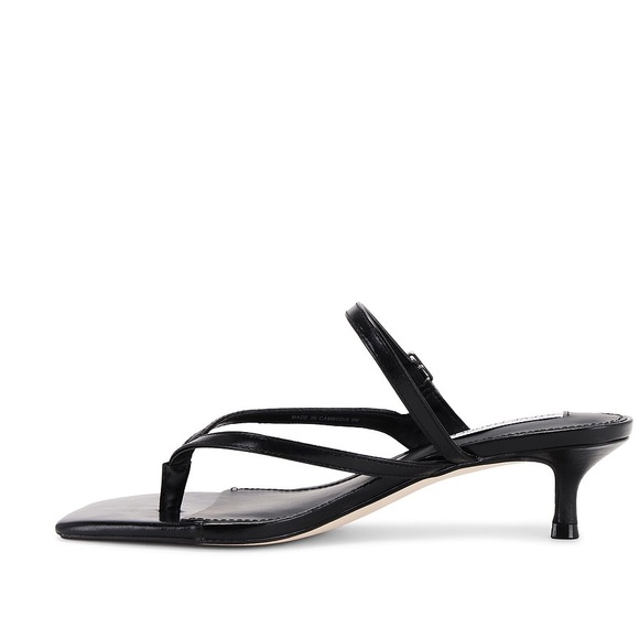 Steve Madden Jessa Heel in Black Leather SZ 8 - Picture 5 of 5